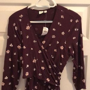 Gap maternity nursing wrap dress size L